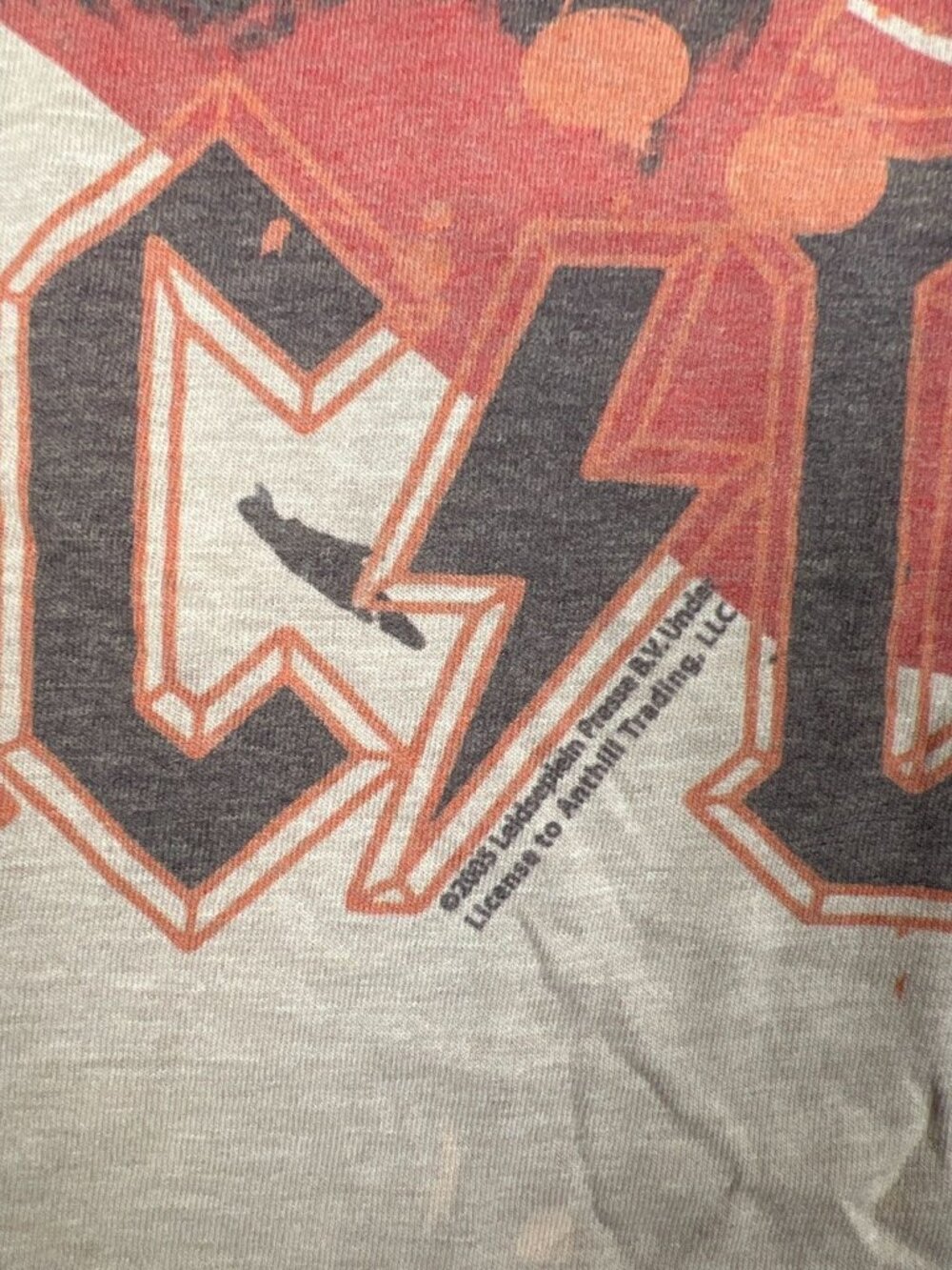 AC/DC Men Medium Graphic T-Shirt Brown 2005 Rock Band Angus Young Angus Devil - Picture 5 of 8